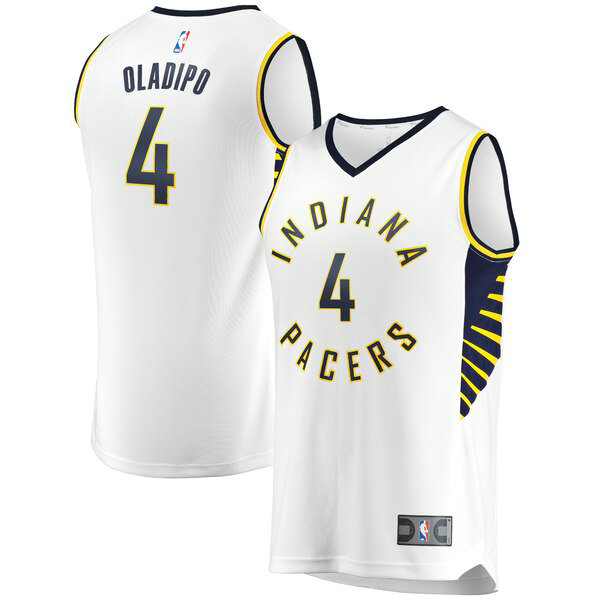 Maillot Indiana Pacers Homme Victor Oladipo 4 Association Edition Blanc